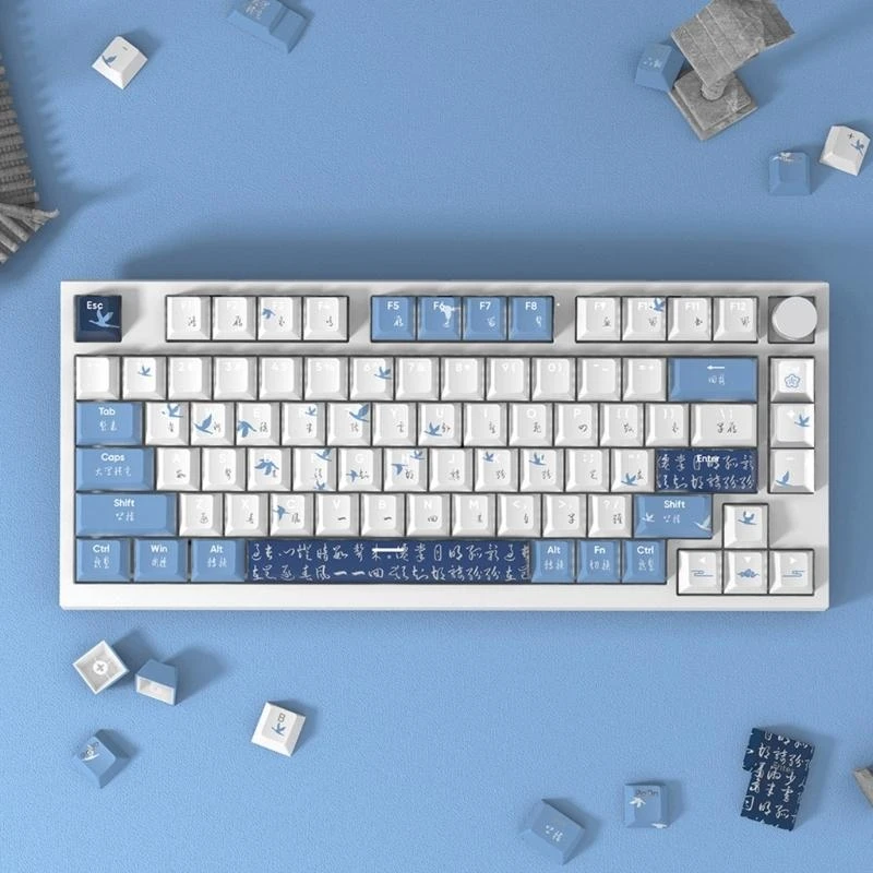 Keycaps for Mechanical Keyboard CherryProfile Backlit Keycap Set 108Keys/135Keys DIY Double Shot andSublimation 2 in 1
