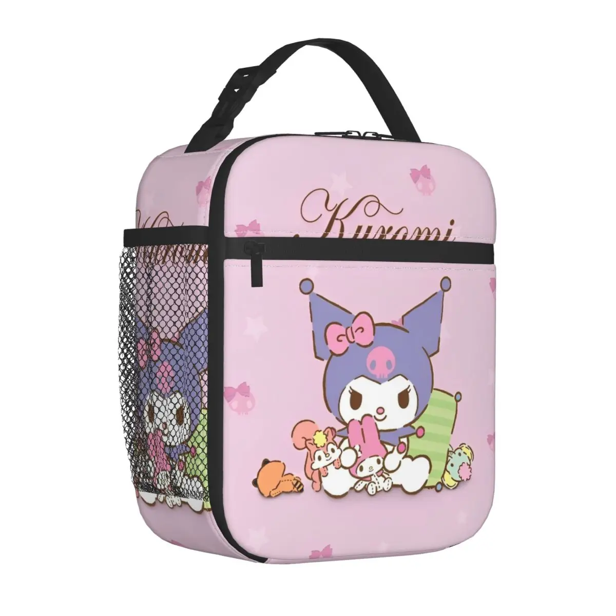 

Kawaii Kuromi Insulated Lunch Bag Cooler Bag Lunch Container Cute Cartoon High Capacity Lunch Box Tote Food Handbags