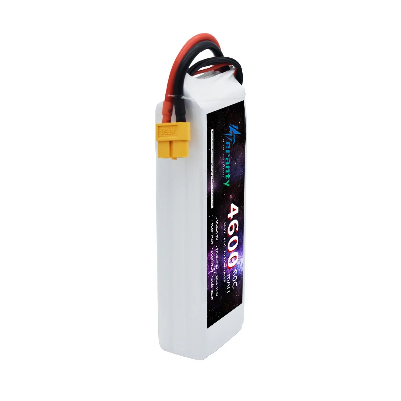 Batterie Lipo 3S 4600mAh 11,1V 45C mit Prise Count60 für Avion RC, Quadrirotor, Hélicoptere, Mod Parque FPV, Voiture de Course,