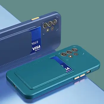 Měkký silikonový kryt s držákem na karty, peněženkou a zadním krytem pro Samsung Galaxy S24 S23 S22 S21 S20 Plus FE Note 20 Ultra A51 A71 A54 10 nejlepší prodej LCD M30 Samsung - №10