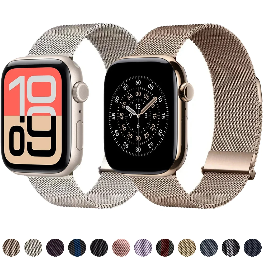 Milanaise-Loop-Band für Apple Watch 11 10 46 mm 42 mm Ultra 3 2 49 mm 9 8 7 45 mm 41 mm Magnetarmband iWatch 6 5 4 SE 3 44 mm 40 mm