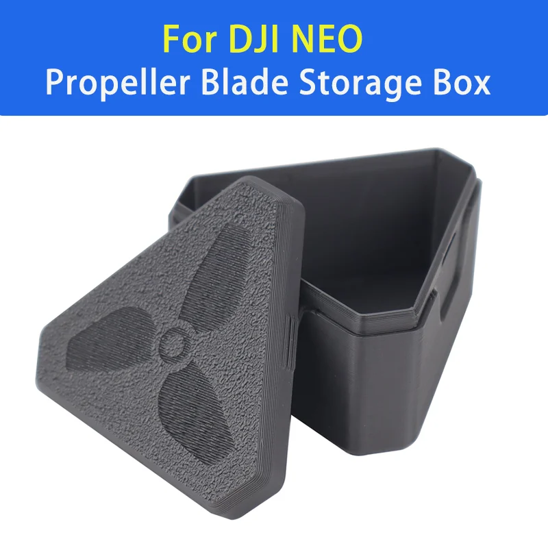 Caja de almacenamiento de hoja de hélice de Dron de mano para DJI Neo, anticaída, antipresión, ventilador de ala, estuche de protección, Kit de accesorios de avión