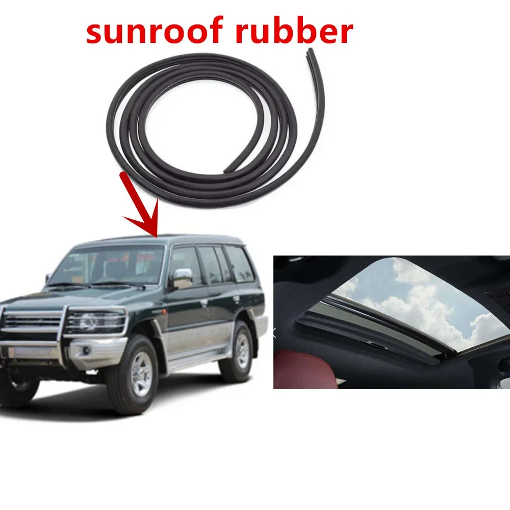 1 Pcs MR100655 5 Door Roof Glass Rubber Seal for Pajero V30 Sun Glass Protect for Montero V20 WeatherStrip for Shogun 1989-2000