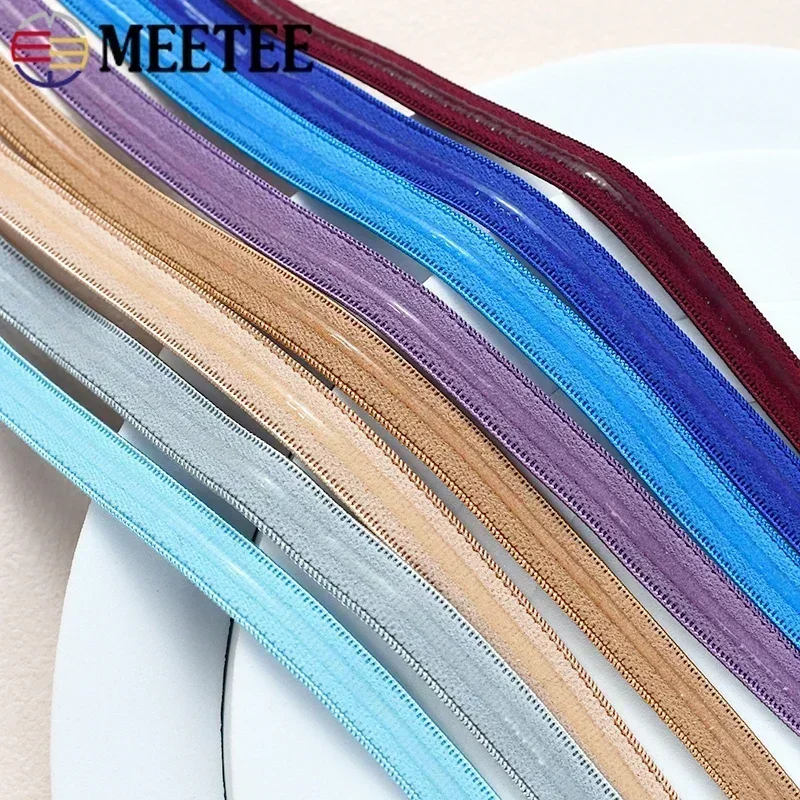 2/5/10/20M Non-slip Elastic Band 10mm Stretch Silicone Rubbon Bands for Bra Underwear Strap Belt Tapes Sewing Trimming Accessory