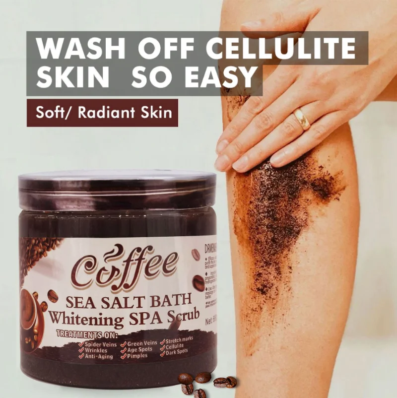 

350g Exfoliators Whitening Cream Coffee Body Scrub for Removing Body Hand Leg Facial Dead Skin Anti Cellulite Treatment Beauty