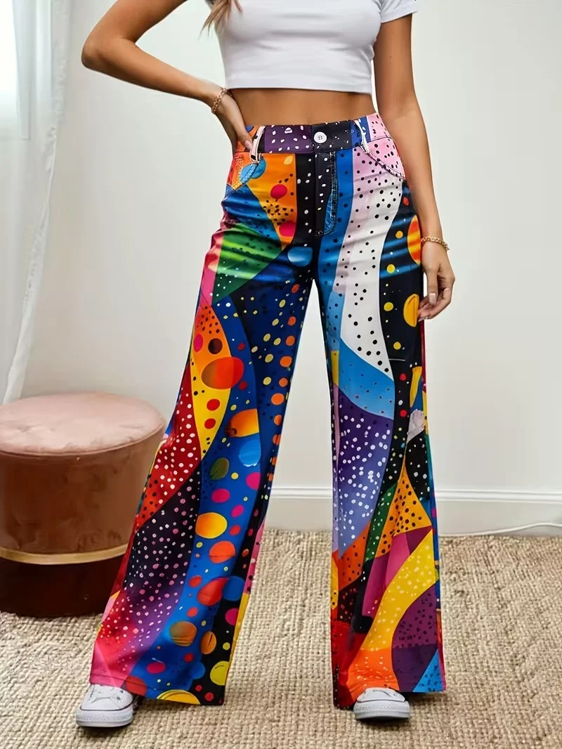 Versatile Wide Leg Pants Standardized Code Women's Fashion Casual Wide Leg Jeans  2026