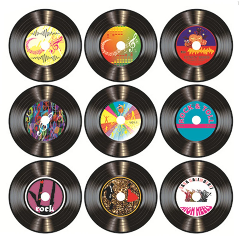 20pc Retro Vinyl Records, Music Parties, CDs, Refrigerator Stickers, Vintage Records, Creating A High-end Bar and Coffee Shop