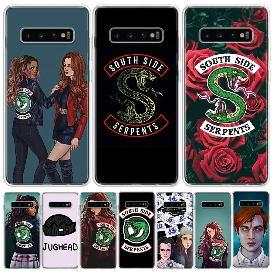 Riverdale TV South Side Serpents Phone Case For Samsung S21 S23 FE S20 Plus Galaxy S24 S22 Ultra Capa S10 S10E S9 S8 S7 Edge Cov