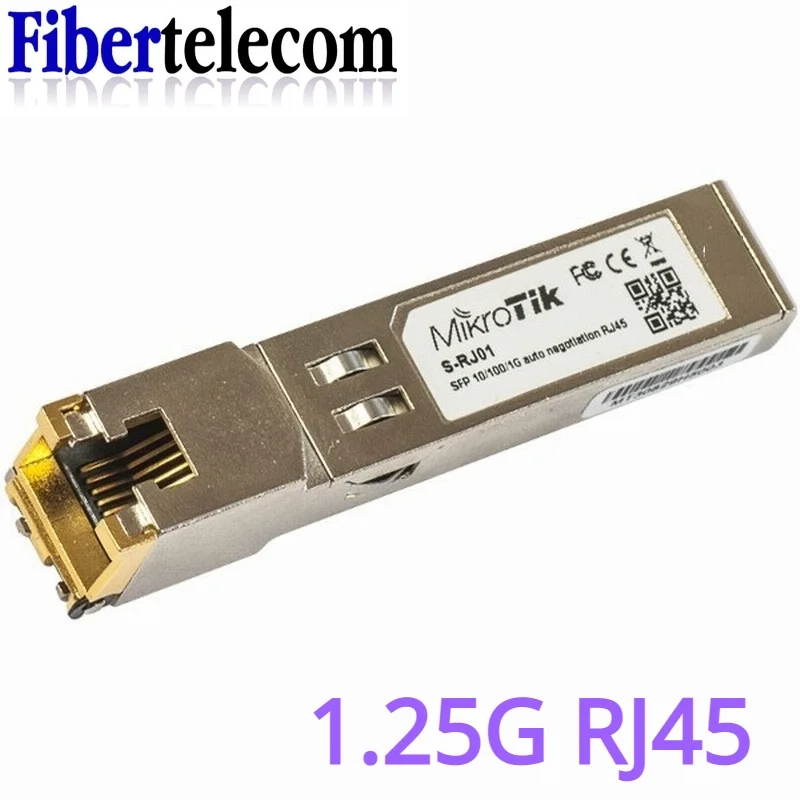 SFP Fiber Module Ethernet Port RJ45 module 1000BASE-T Switch connector Copper Compatible with Mikrotik Gigabit Ethernet