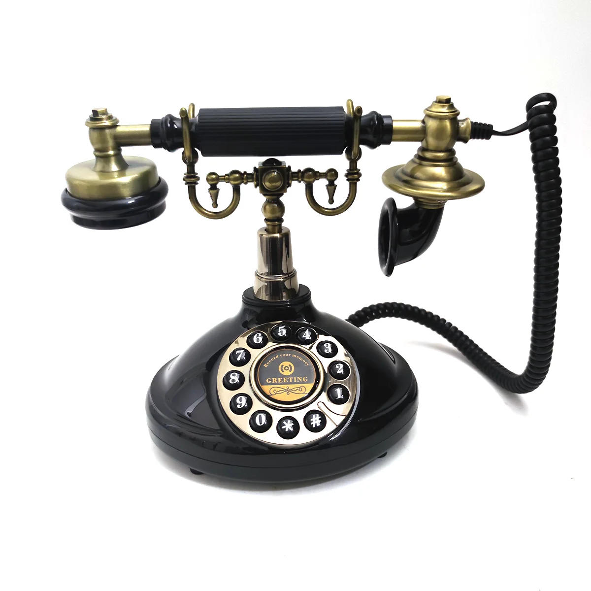 Księga wiadomości audio Telefon antyczny w stylu vintage Ceremonia powitalna Nagrywanie audio Księga gości na przyjęcie weselne Urodziny Najlepsza cena — zdjęcie produktu 3