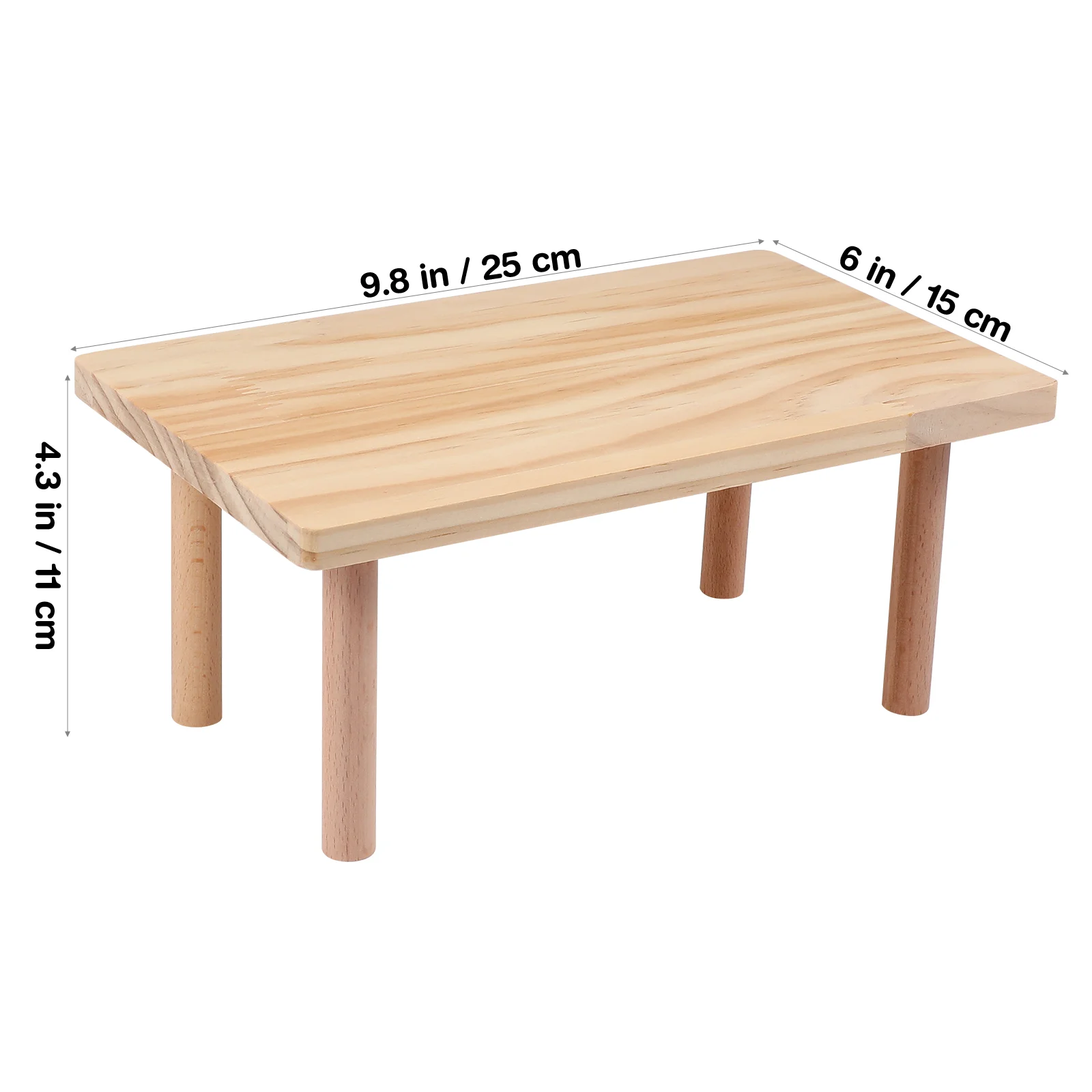 Plataforma de madera para juegos de hámster, soporte para mascotas pequeñas, cuenco para poner comida, accesorio para jaula de mesa de agua