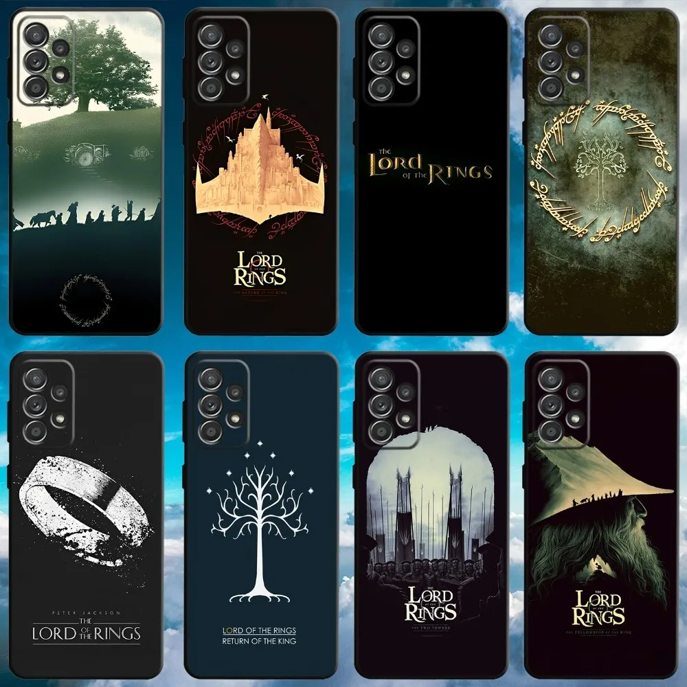 T-The L-Lords of the R-Rings Phone Case For Samsung S21,S22 Ultra,S20,S30 plus,S22 plus,S23,S30 ultra 5G Soft Black Cover