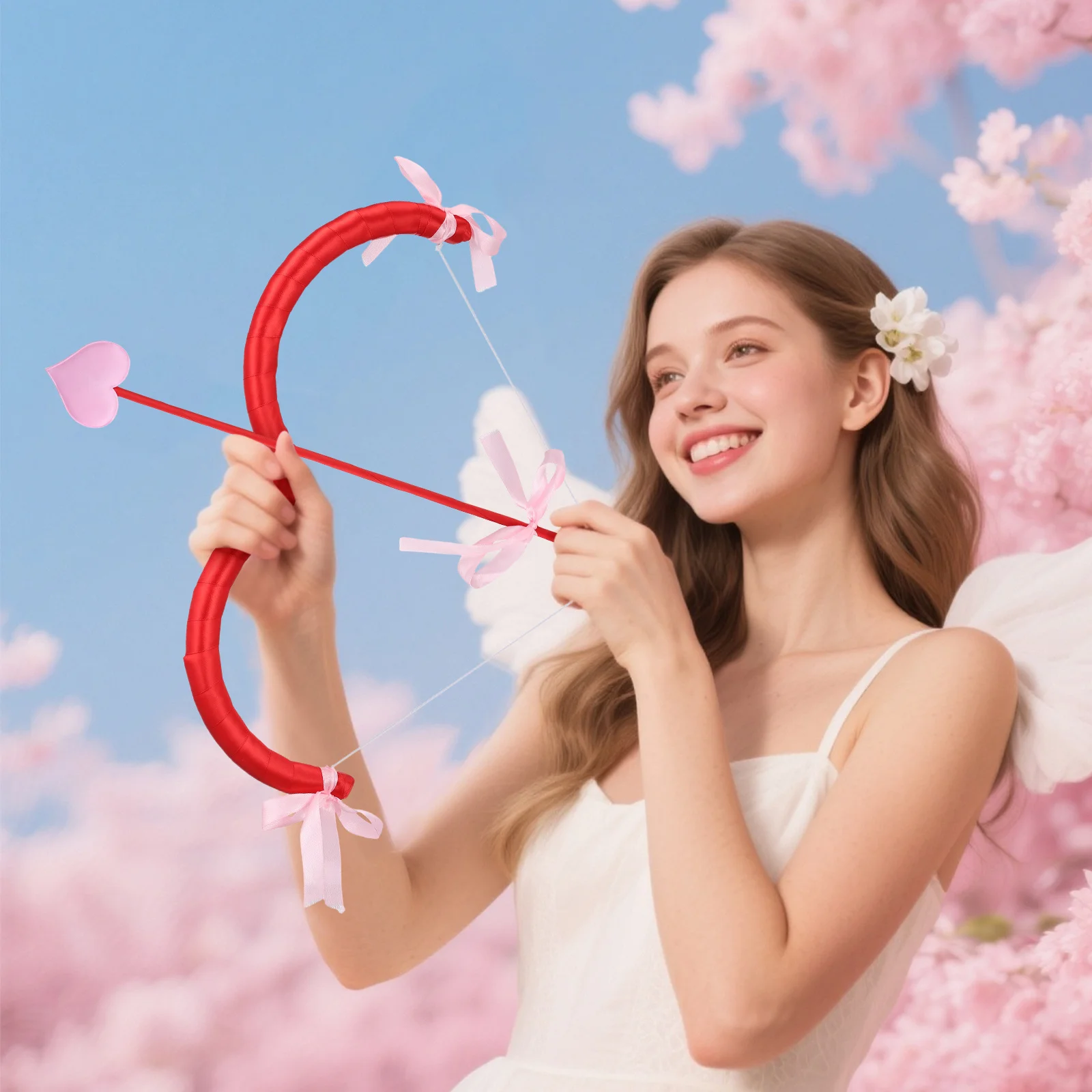 

Wedding Valentine Cupid Foam Bow Arrow Set Party Costume Prop Photography Cosplay Stage Performance Accessory