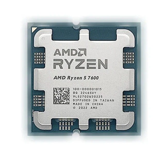 

R5 7600 cpus for AMD Ryzen 5 7600 3.8 GHz 6-Core 12-Thread 5NM L3=32M 100-000001015 Socket AM5 Tray processor New without cooler