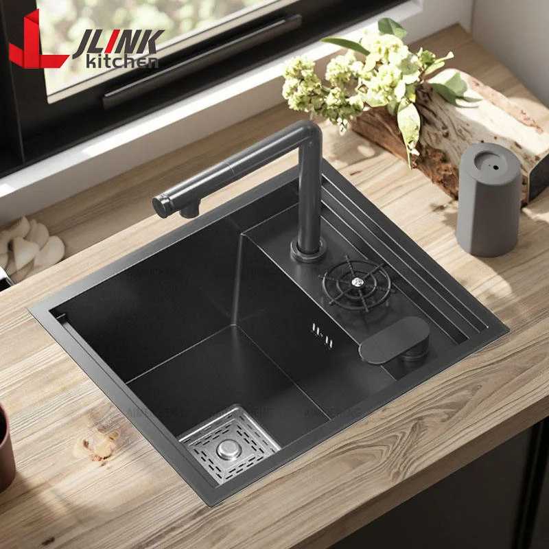 

Stainless Steel 304 Nano White Sink Bar Kitchen Wash Basin Hidden Rectangular Small RV Sinks