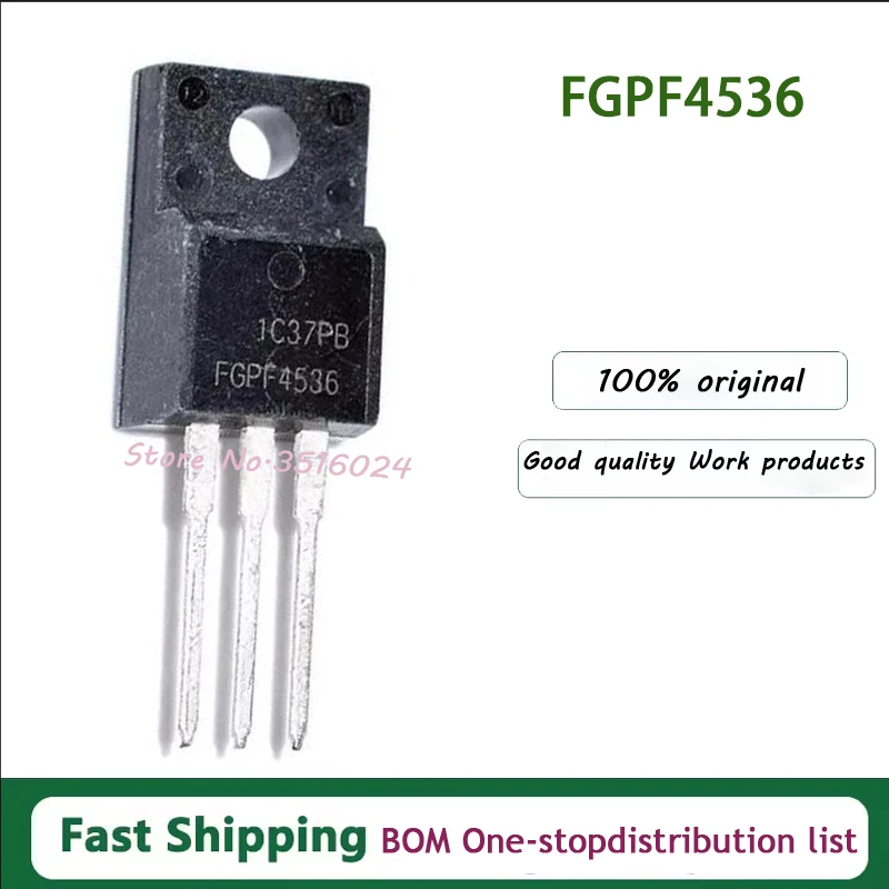10PCS/lot  FGPF4536  TO-220F 360V 220A  FHP10N60  TO-220 600V 10A  100% NEW