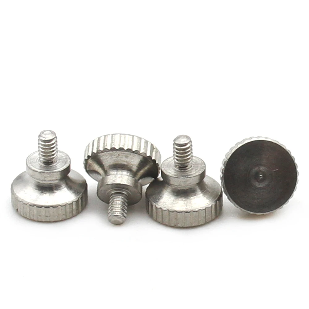 1/2/6PCS 304 Stainless Steel High Step Thumb Bolt M2 M2.5 M3 M4 M5~M12 Hand Grip Knob Bolts Knurled Thumb Screws Length 3 - 35mm
