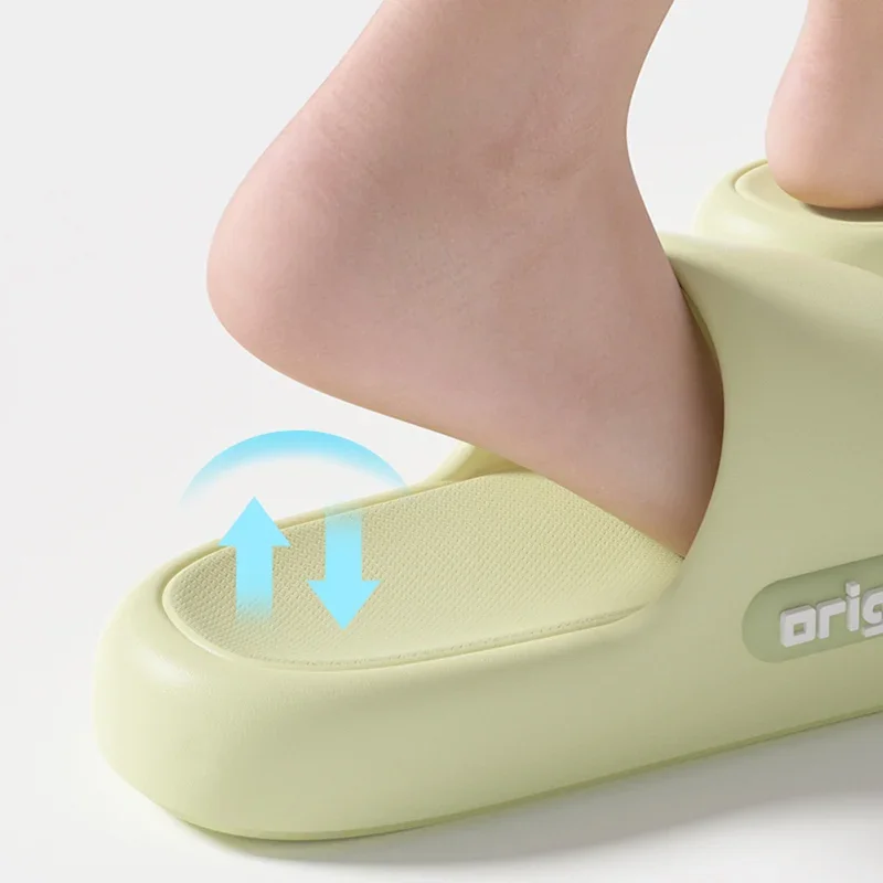 Candy Color Women Thick Sole Home EVA Slippers Spring Summer Big Size Anti Slip Cloud Slides Ladies Soft Bottom Beach Flip Flops image 4