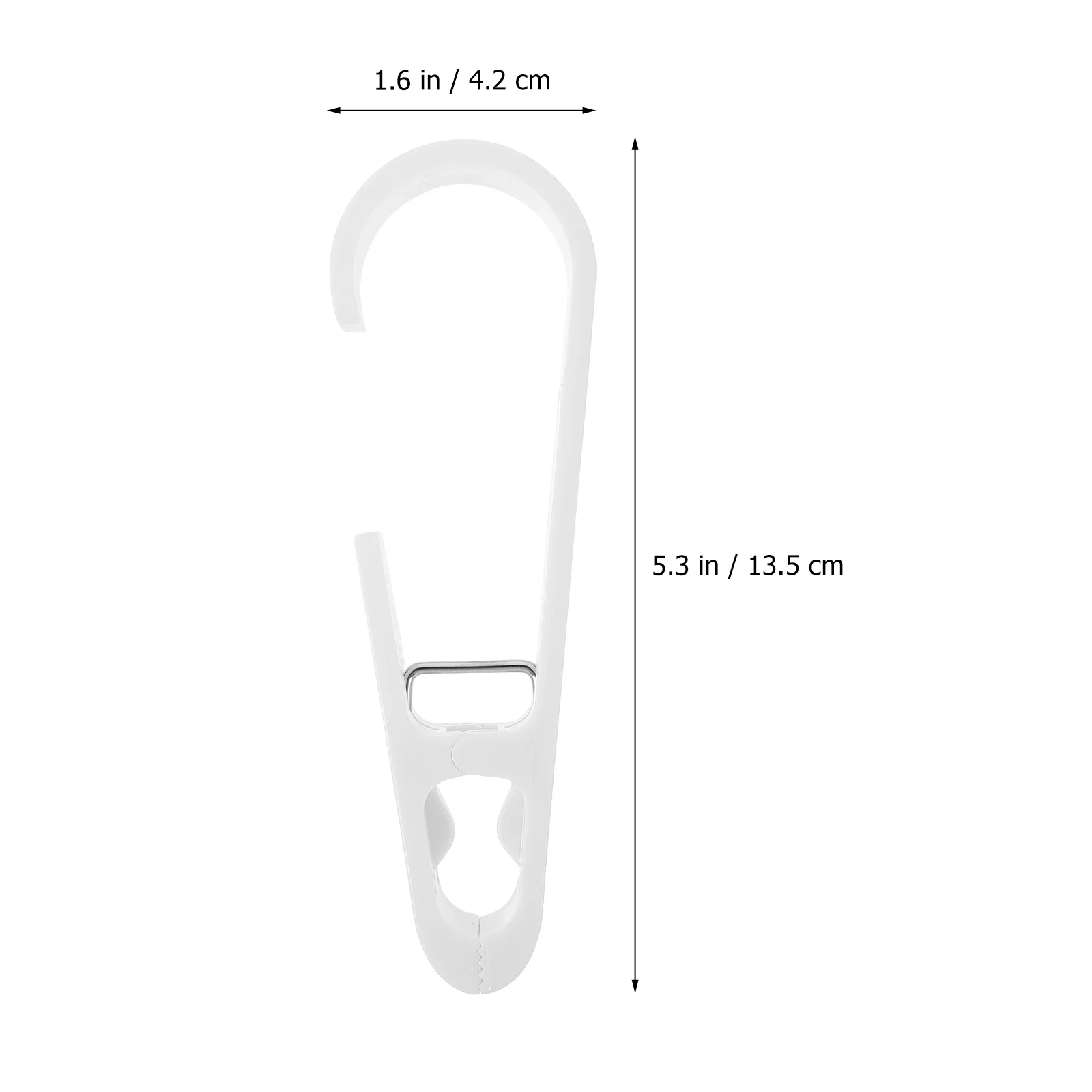 

4Pcs Multifunctional Bathroom Hook Clips Closet Organizer Strong Load-Bearing ABS Material Clothes Hangers Balcony Curtain Use