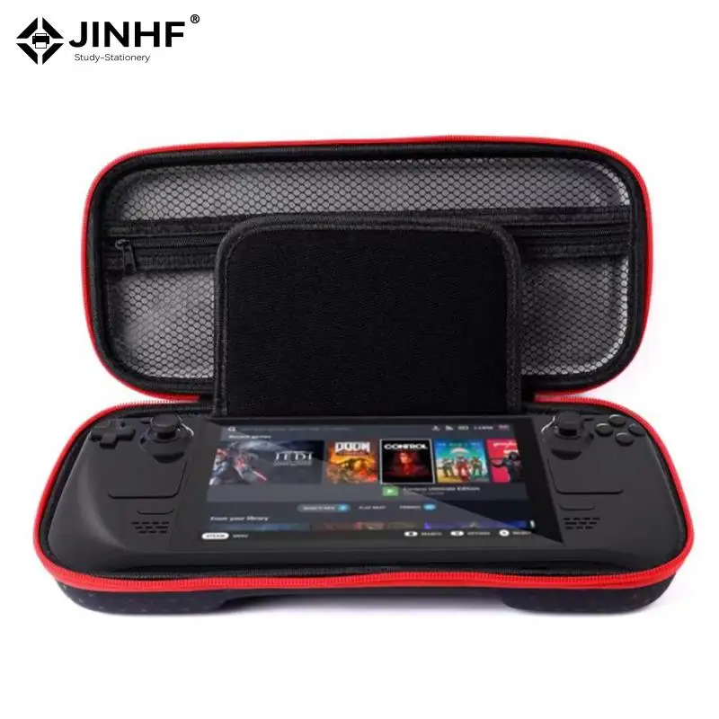 Protective Carrying Case For steam deck Large Capacity Gamepad Storage Bag Game Controller Travel Portable Pouch 2-way Zipper