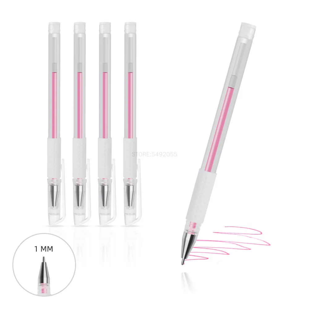 10PCS Pink Eyebrow Marker Pen Tattoo Accessories Point Microblading Pen Tattoo Surgical Skin Mark for Permanent Make Up Supplies