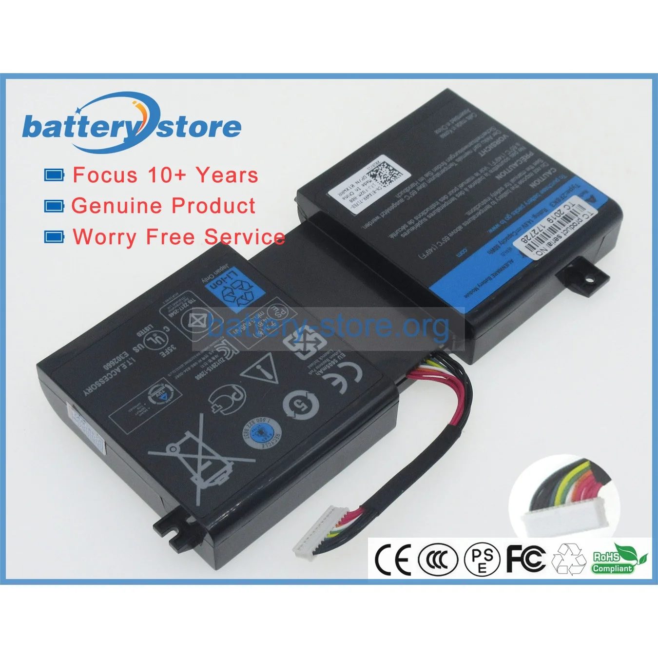 Genuine Original Laptop Batteries for 0KJ2PX,0G33TT,2F8K3,0J33TT,Alienware 17,M17X,ALW18D-1788,R5,17 R1,M17 R5,14.8V,12 Cell