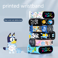 Bluey Printed Electronic Watch Bracelet Suitable For Xiaomi Bracelet 76543 Generation Nfc Bracelet Wrist Strap Kids Birthday Gif