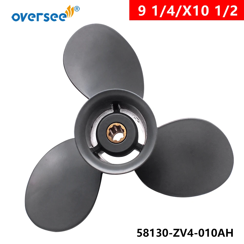 For Honda  Outboard Aluminium Propeller 8/9.9/10/15/20hp (9 1/4x 10 1/2)  58130-ZV4-010AH