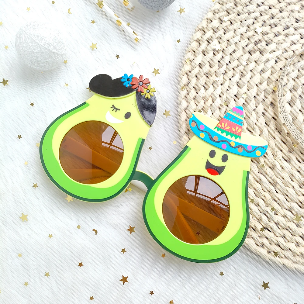 1pc Hawaii Party Sunglasses Summer Beach Pool Party Kid Favors Ice Cream Cone Shaped Eye Glasses Costume Photo Selfie Props