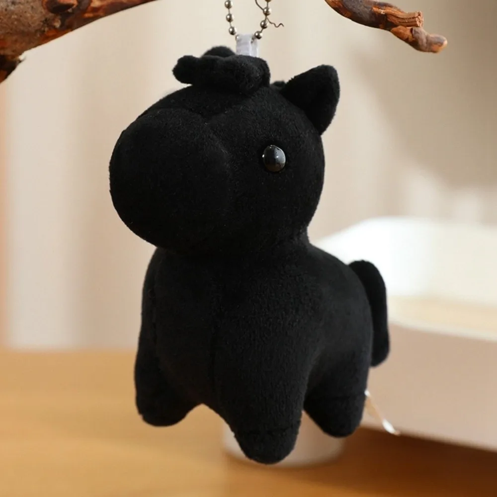 Cute Cartoon Pony Pendant Steed Animal Chinese New Year Gift 11cm Stuffed Zodiac Pony Figurine Festive Decor
