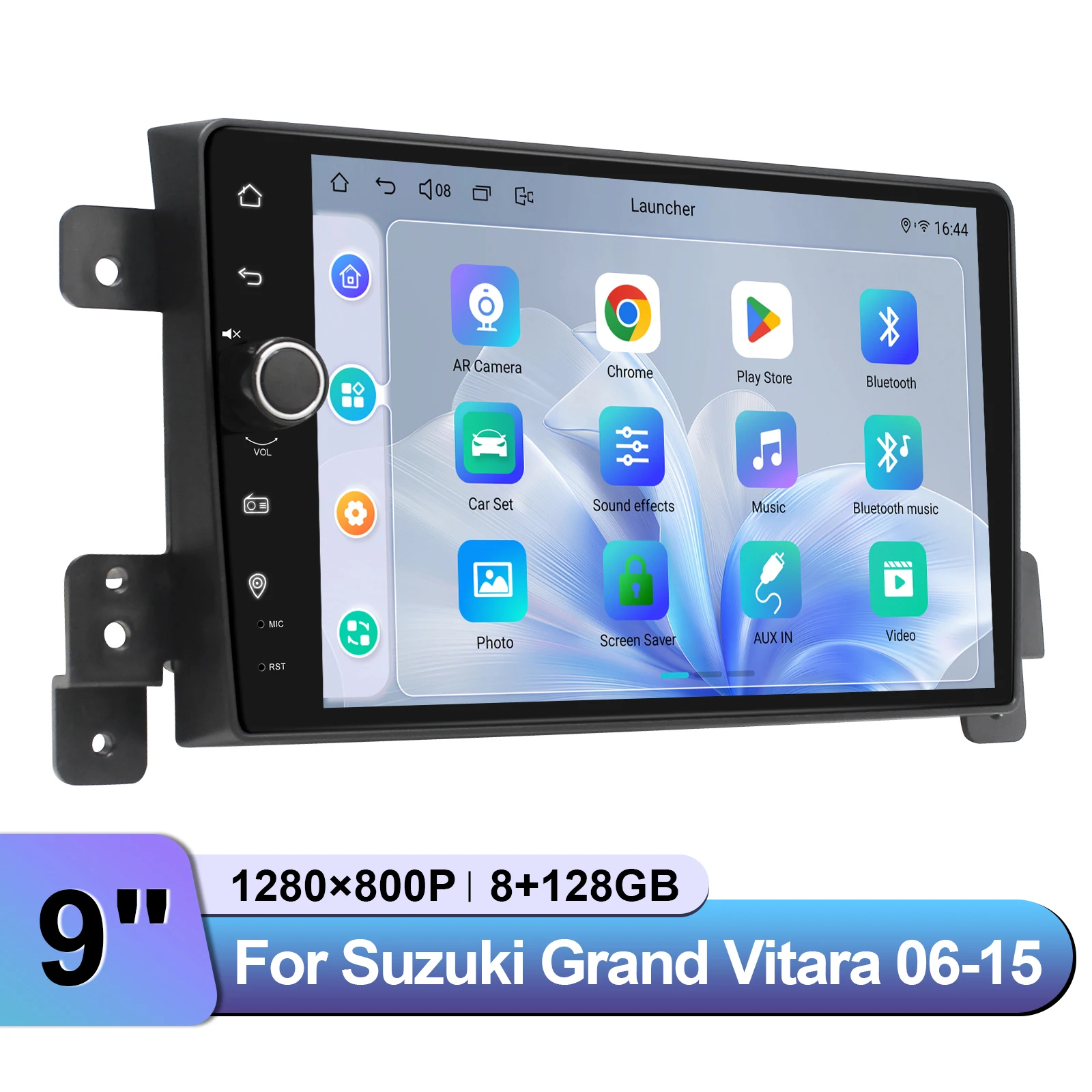 Multimedia Car Radio Stereo for Suzuki Grand Vitara 2006-2015 Wireless CarPlay/Android Auto HDMI Headrest Output Plug and Play
