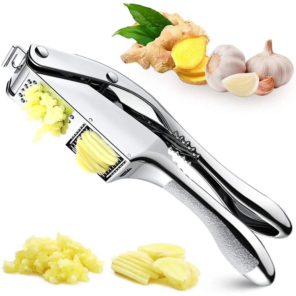 

2 In 1 Heavy Duty Garlic Crusher Press Squeezer Kitchen Tool