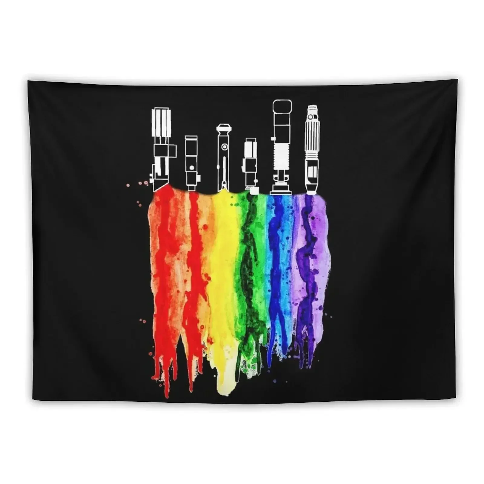 

Force of the RainbowSpace Sabers Tapestry Anime Decor Home Decorations Bedroom Decor Aesthetic Tapestry