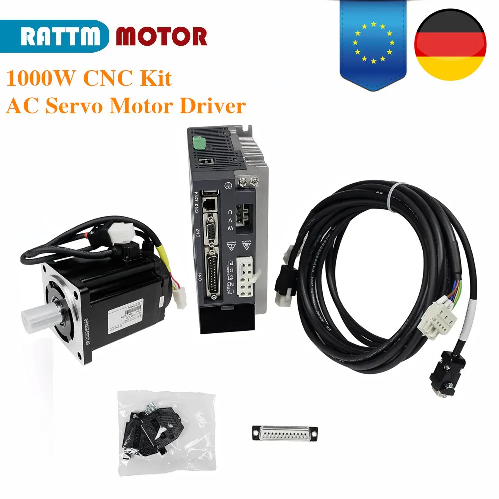 Kit de Motor Servo AC 1000W com Driver e Controlador CNC: Avaliação ...