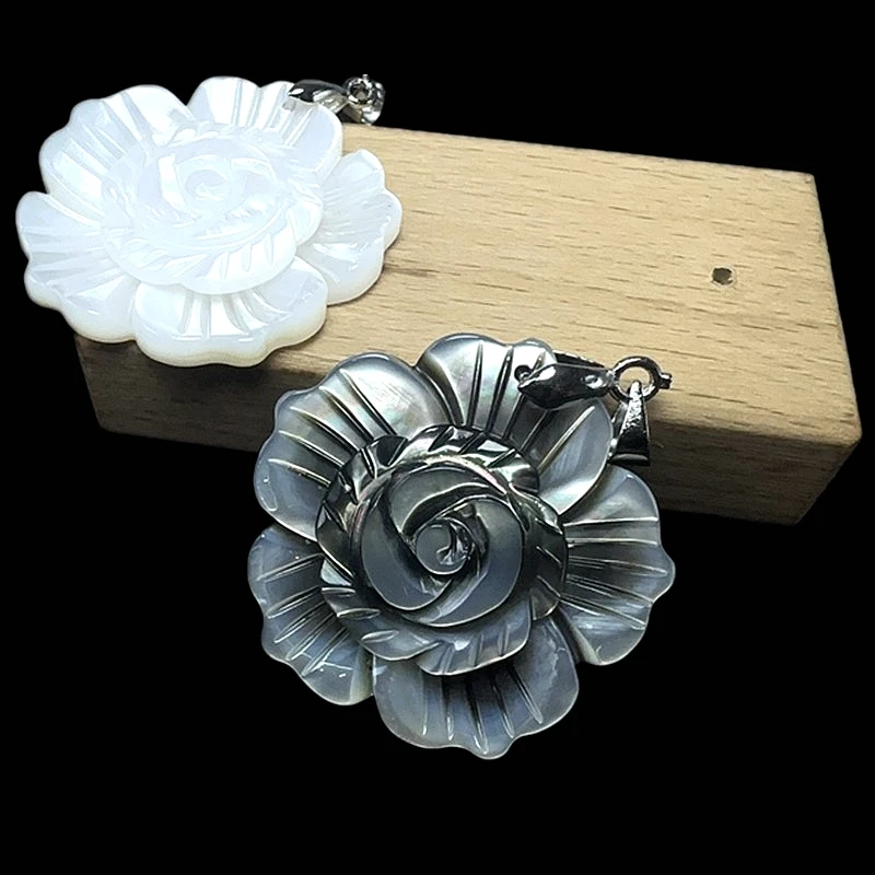 Natürliche Mutter der Perle Shell Splitzen Abalone Shell Handgefertigter Anhänger DIY Schmuck Herstellung Frauen exquisite Halskette Zubehör – Detail 13