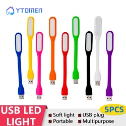 5pcs Portable USB LED Mini Book Light Reading Light For Computer Keyboard Reading Laptop Notebook Protect Eyesight Reading Lamp