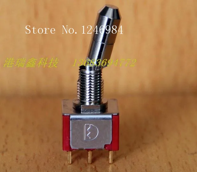 [SA]T8011-LK dual six foot two tranches M6.35 error prevention toggle switch latching switch Deli Wei Q11 gilded neck--10pcs/lot