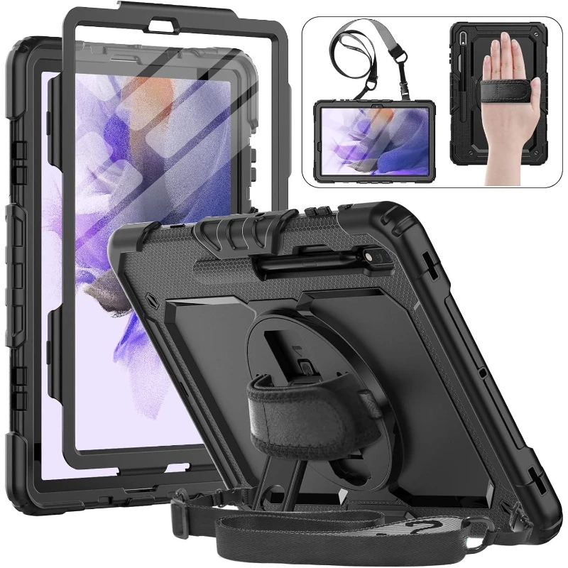 

Shockproof Case For "Apple IPAD 9.7 (5th/6th)（2017/2018)/ Pro 9.7(2016)/IPAD Air 2(2014)" Screen Protector+Handle Belt Cover