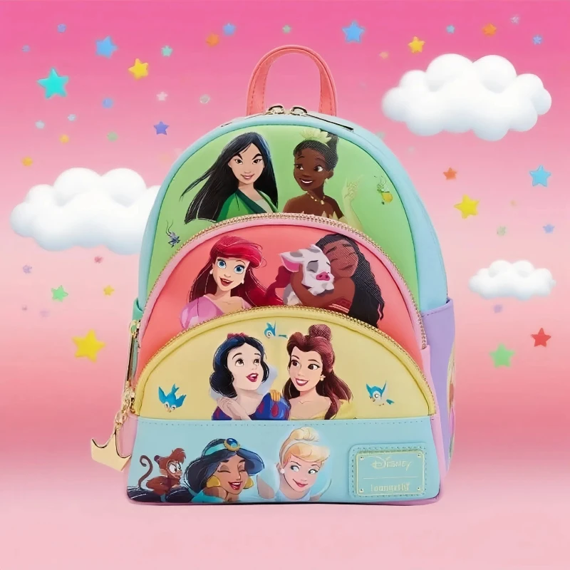 

Рюкзак Disney Loungefly Princess — официальный рюкзак с несколькими карманами для девочек, дорожный рюкзак, подарок на день рождения