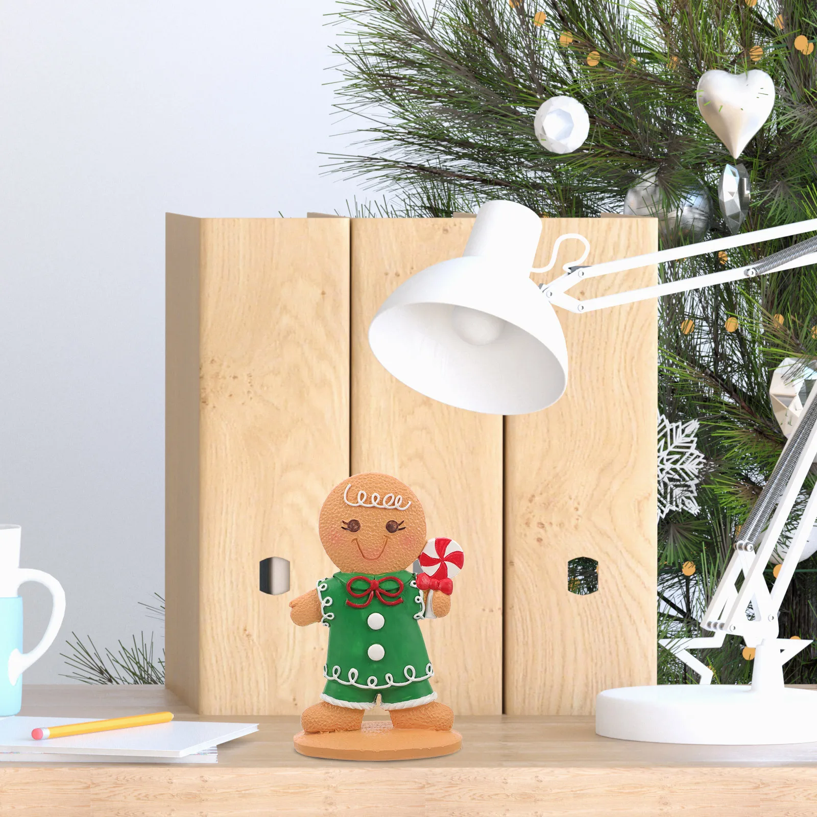 

Home Decor Gingerbread Figurines Christmas Small Statues Mini Ornaments Man Figure