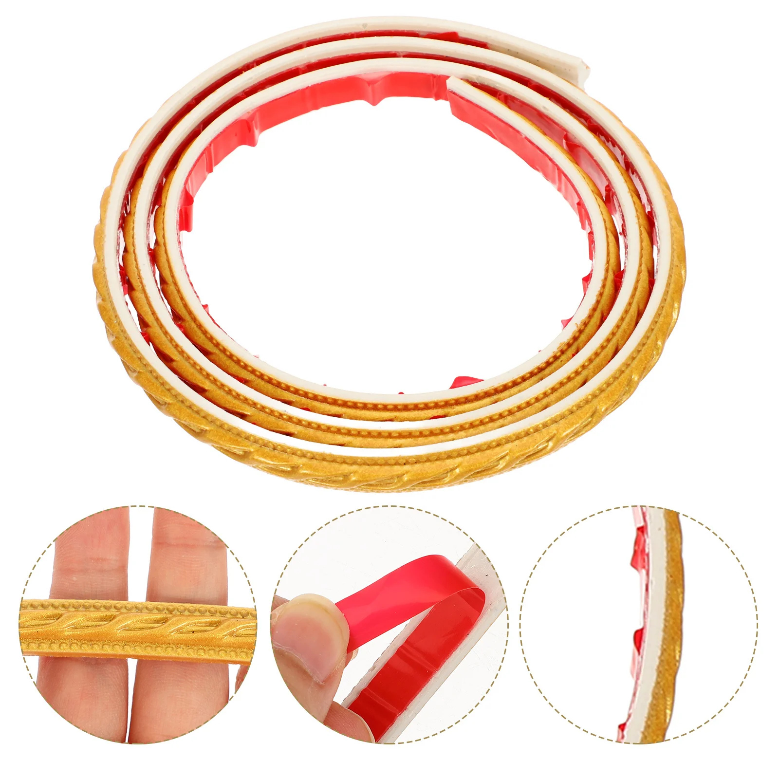 

Self-Adhesive Wall Corner Trim Flexible Molding Trim PVC Material Beautiful Practical Ceiling Edges Tiles Decor