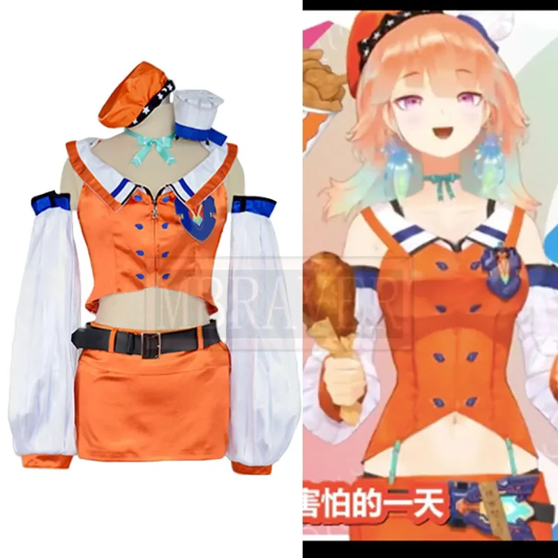 Youtube Vtuber Hololive Takanashi Kiara Cosplay Costume Uniform Christmas Halloween Custom-made Any Size