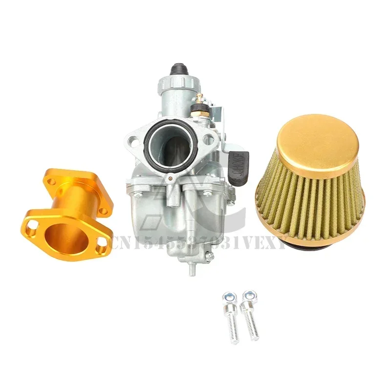 

VM22 26mm Mikuni Carburetor Carb Performance Intake Pipe Mainfold 38mm Air Filter Kit For Predator 212cc 196cc Honda GX160 GX200