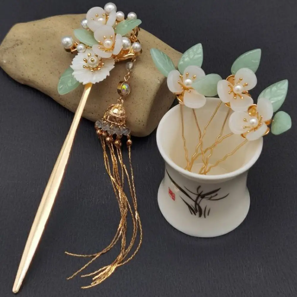 

Vintage Temperament Tassel Flower Hanfu Antique Hair Stick Women Hair Fork Chinese Style Hairpin Hair Ornament
