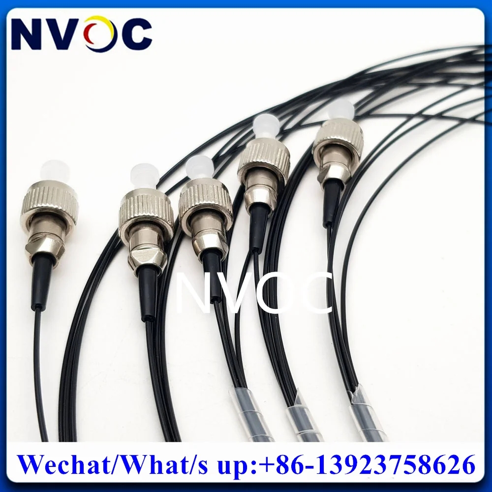 Imagem -06 - Conector de Cabo de Fibra Óptica Cerâmico para Quartzo Uv-vis Fibra C-c 50um Núcleo Na: 022 15 m 09 mm Hytrel 10 Pcs