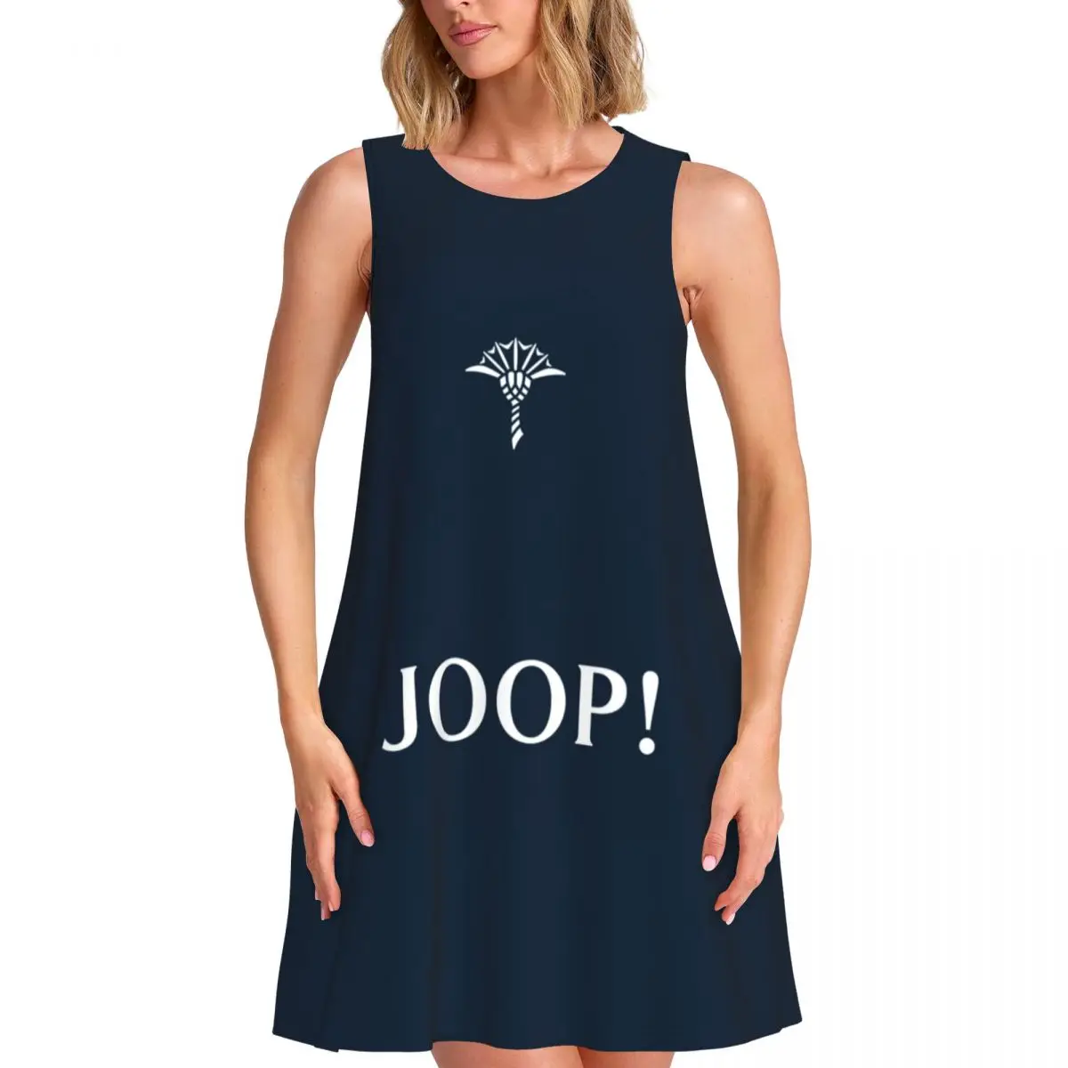 

Женское платье без рукавов J-joops на заказ с 3D принтом для отпуска, путешествий, пляжные платья без рукавов, платье