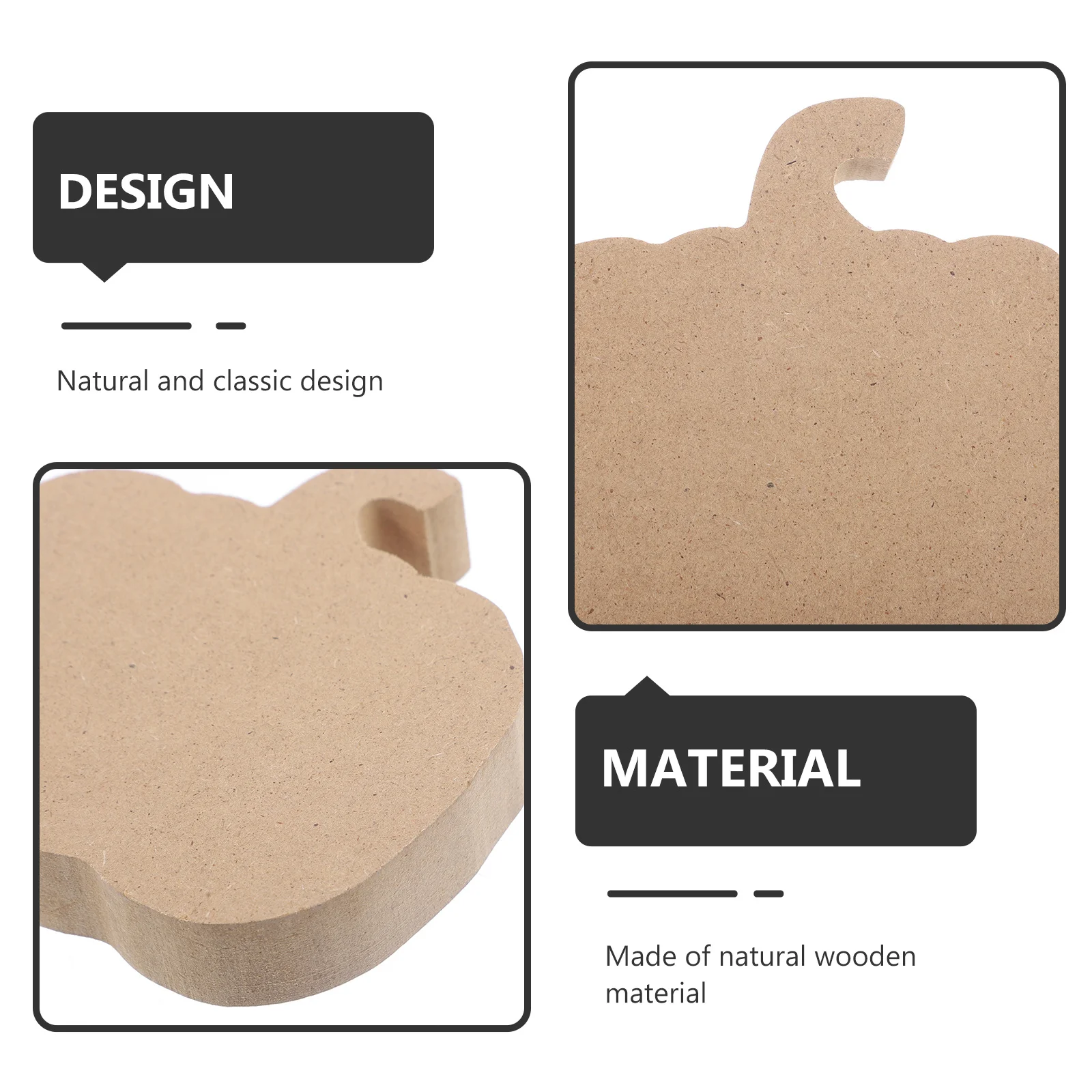 

10pcs Unfinished Wood Pumpkin Cutouts Natural Diy Wooden Blanks Halloween Decor Craft Supplies Fall Table Sign