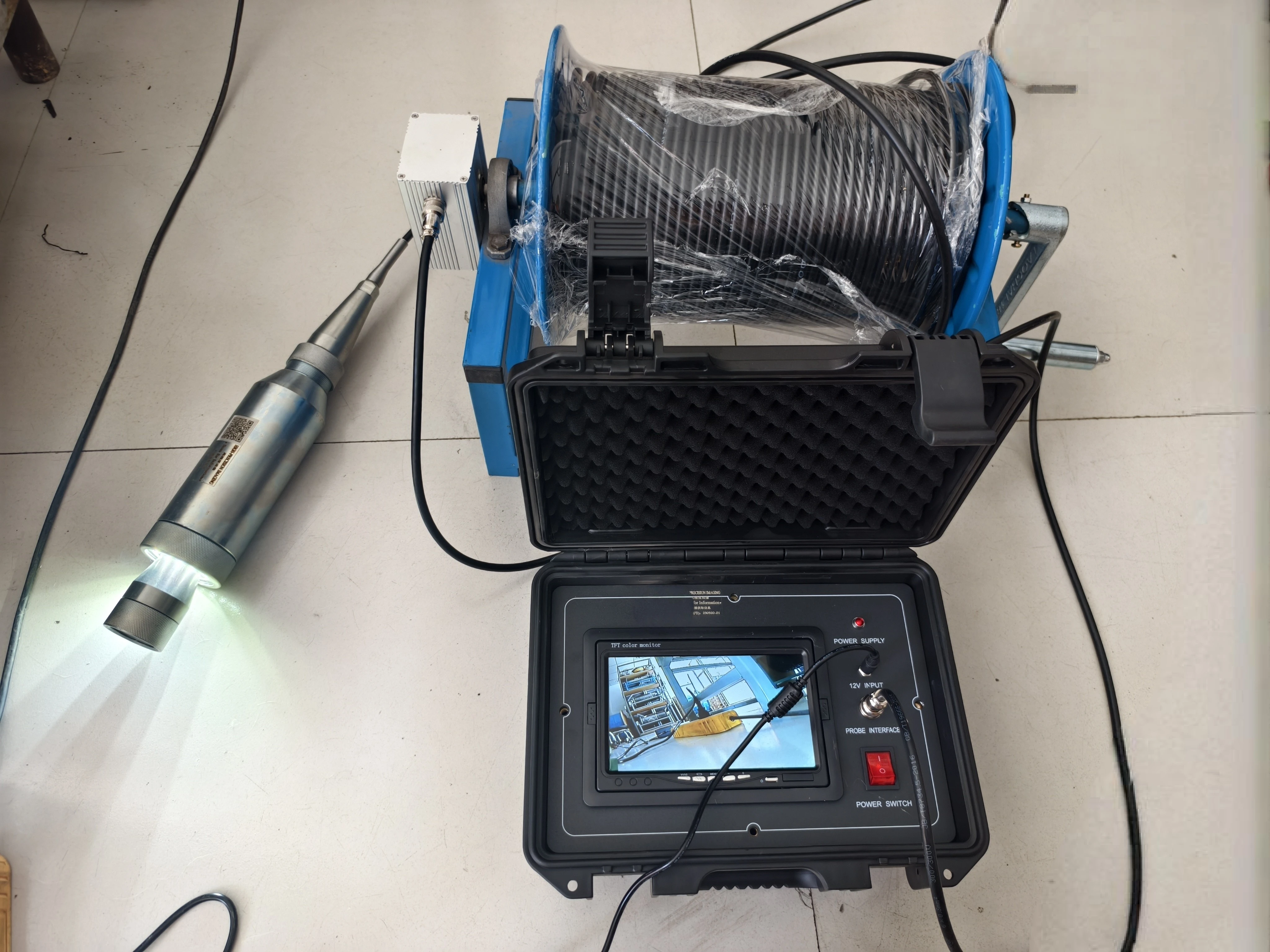 Pressure-resistant Downhole Borehole TV CCD Sensor Box Customizable Diameter IP68 Waterproof Design Micro SD Card 1