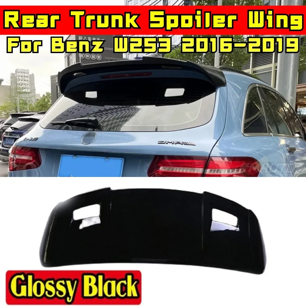 Car Rear Roof Spoiler Body Kit Car Rear Wing For Mercedes-Benz GLC CLASS W253 X253 GLC200 GLC260 GLC300 2016-2019 Exterior Part