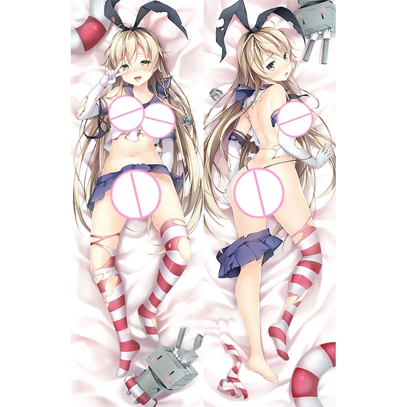 Anime Pillow Cover Dakimakura Shimakaze 2 Side Printed Hugging Body Pillowcase Cushion Cover Bedding Decor